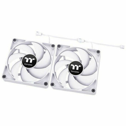Thermaltake CT140 PC Cooling Fan White (2-Fan Pack) - 2 Pack