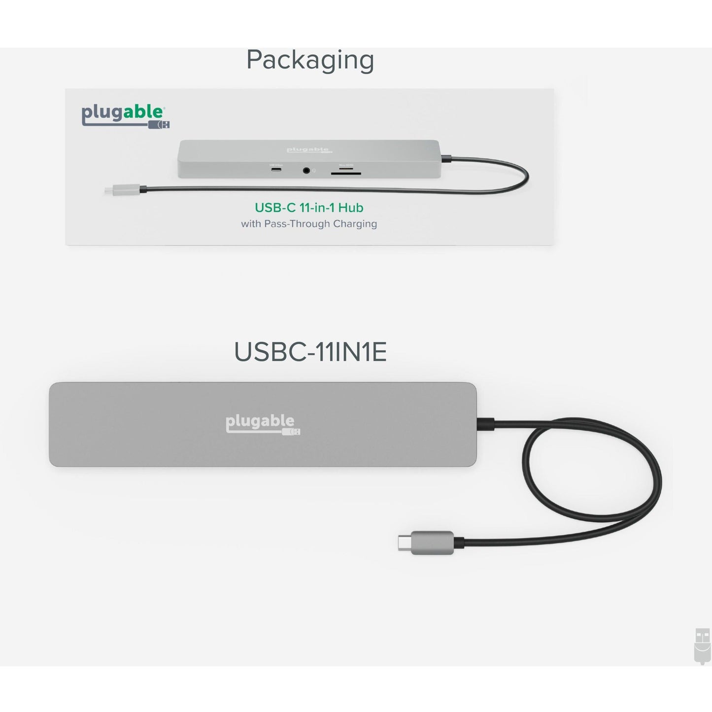 Plugable 14-in-1 USB-C Triple Monitor Laptop Docking Station with 100W Charging