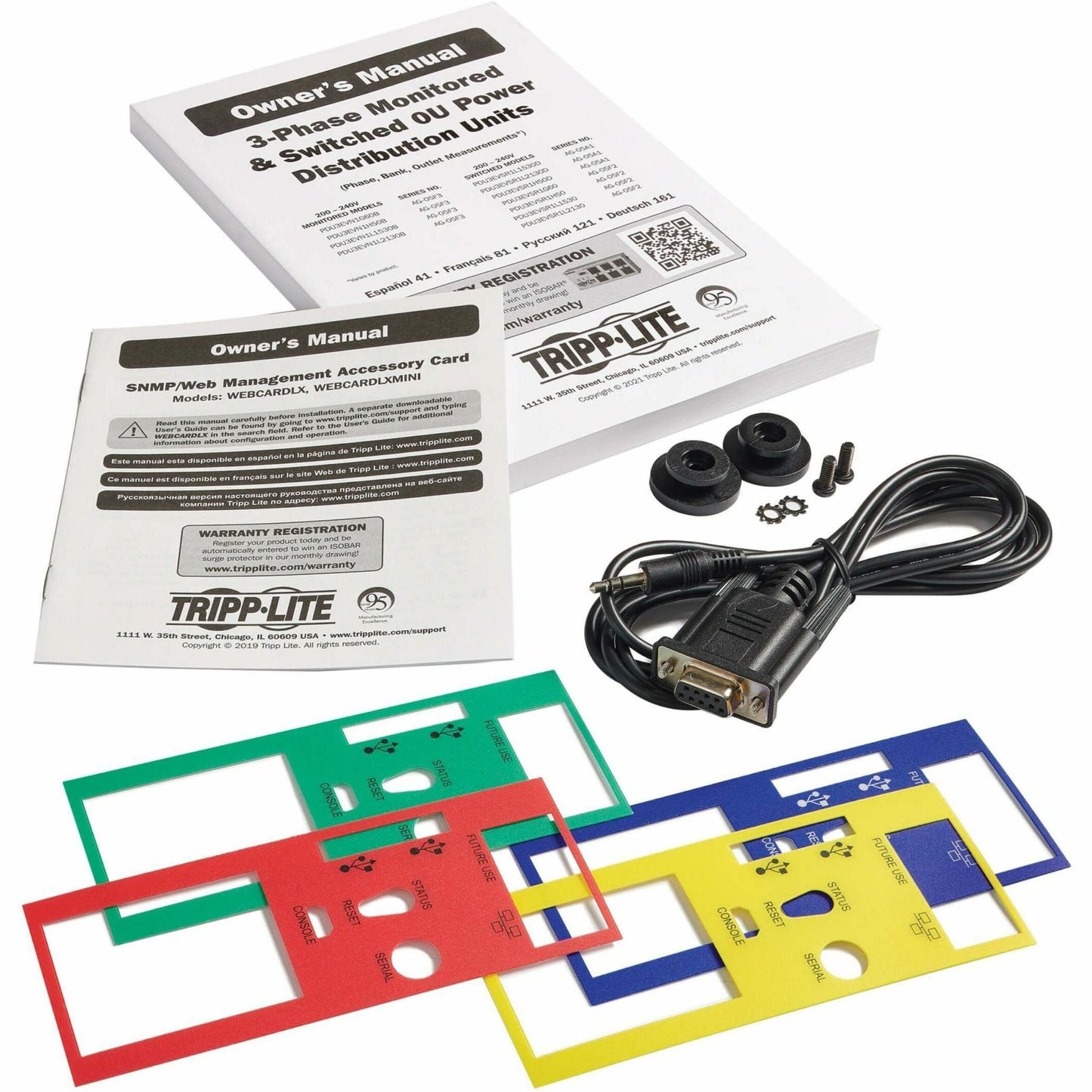 Tripp Lite series 8.6kW 200-240V 3-Phase IsoBreaker Managed PDU - Gigabit 36 Outlets L15-30P Input LCD 10 ft. (3 m) Cord 0U 70 in. (1.8 m) Height TAA