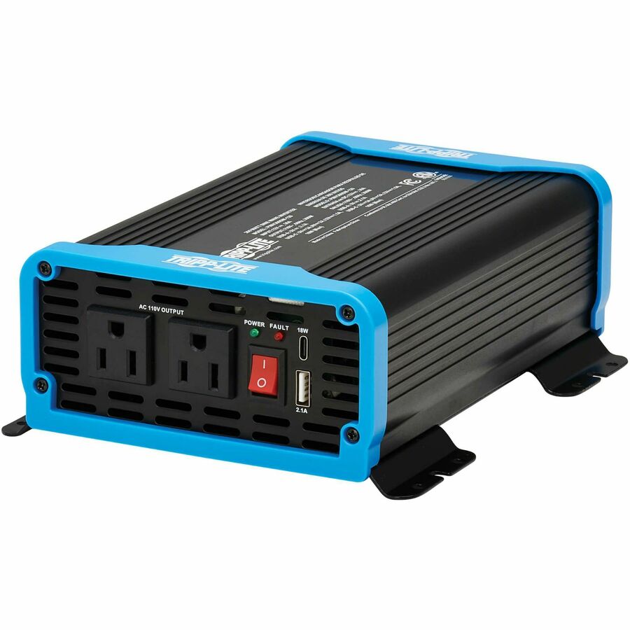 Tripp Lite 300W Compact Power Inverter - 2x 5-15R USB Charging Pure Sine Wave