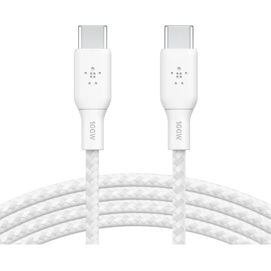 Belkin BoostCharge USB-C to USB-C Cable 100W - (2 meter / 6.6 foot White)