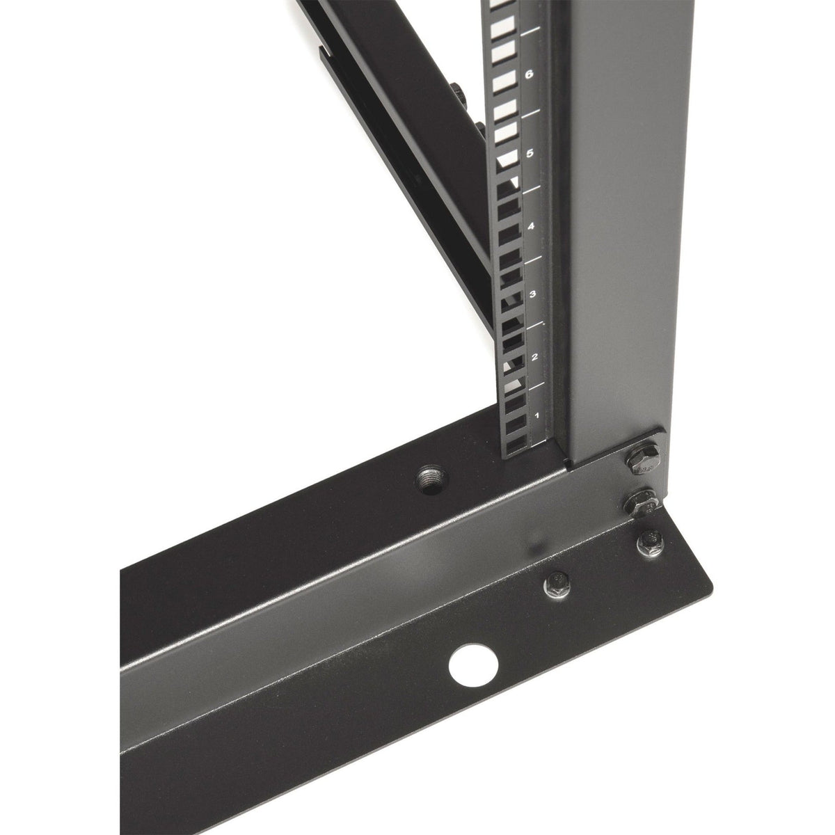 Rocstor SolidRack 18U Adjustable Depth Open Frame 4 Post Rack w/ Casters