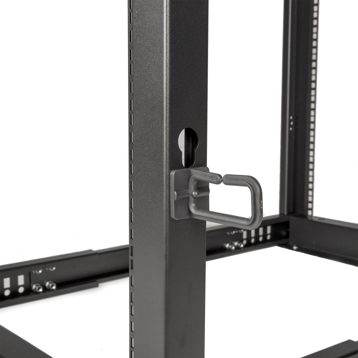 SolidRack 36U Adjustable Depth Open Frame 4 Post Rack w/ Casters
