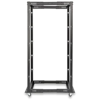 SolidRack 36U Adjustable Depth Open Frame 4 Post Rack w/ Casters