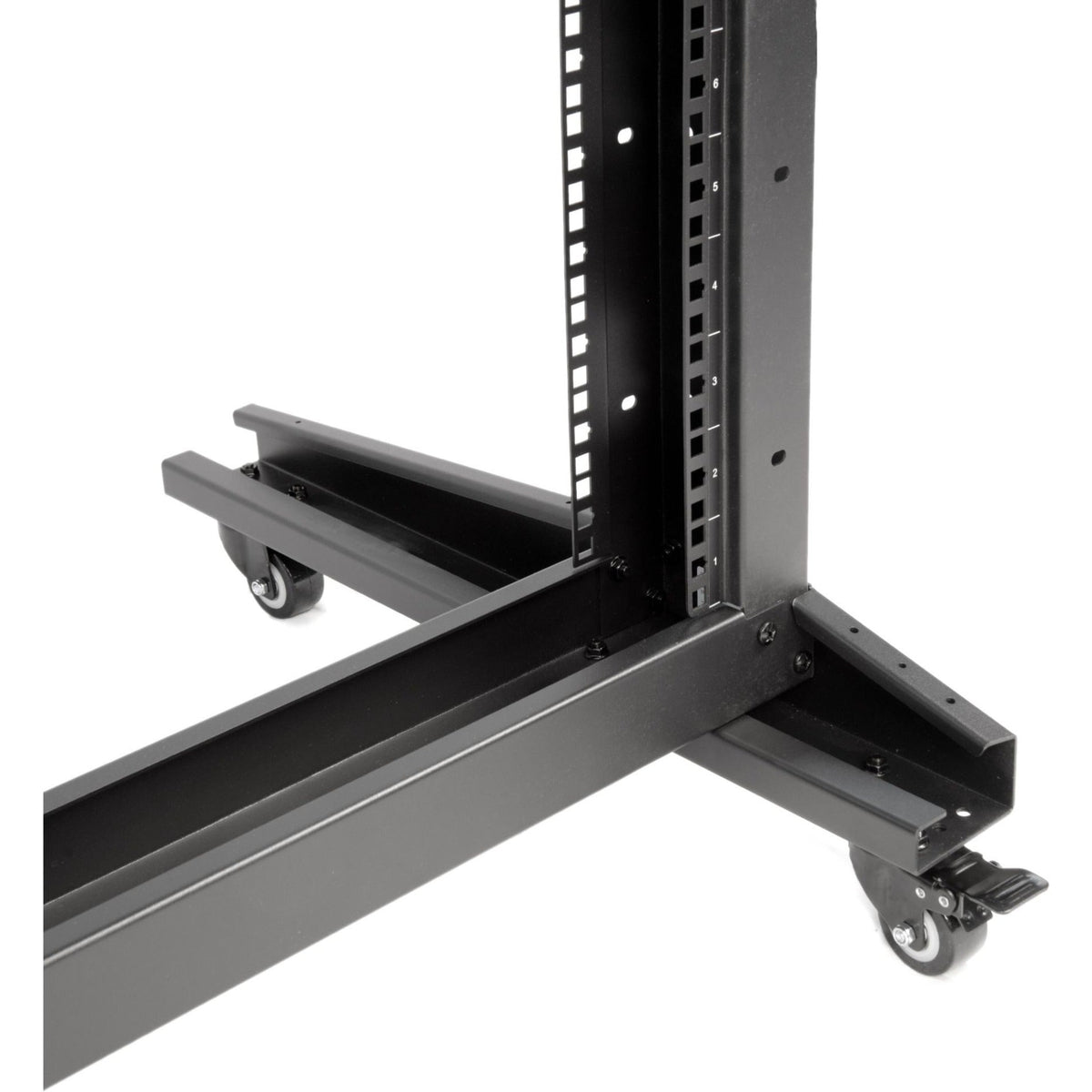 SolidRack 2-Post 42U Server Rack with Casters