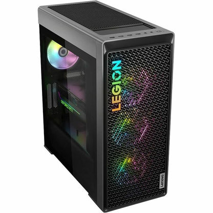 Lenovo Legion T7 34IRZ8 90V7004LUS Gaming Desktop Computer - Intel Core i9 13th Gen i9-13900KF Tetracosa-core (24 Core) 3 GHz - 32 GB RAM DDR5 SDRAM - 1 TB M.2 PCI Express NVMe 4.0 x4 SSD - Tower - Storm Gray