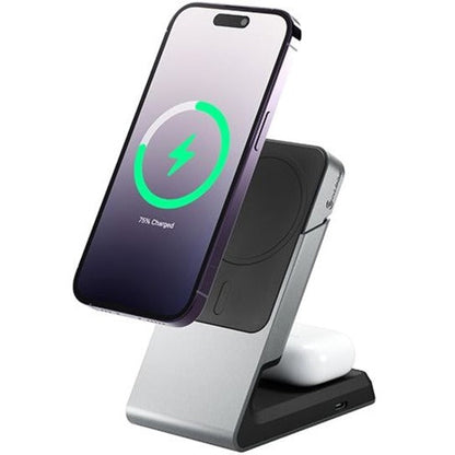 Alogic Matrix 2-in-1 Magnetic Charging Dock - Black