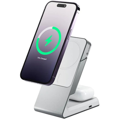 Alogic Matrix 2-in-1 Magnetic Charging Dock - White