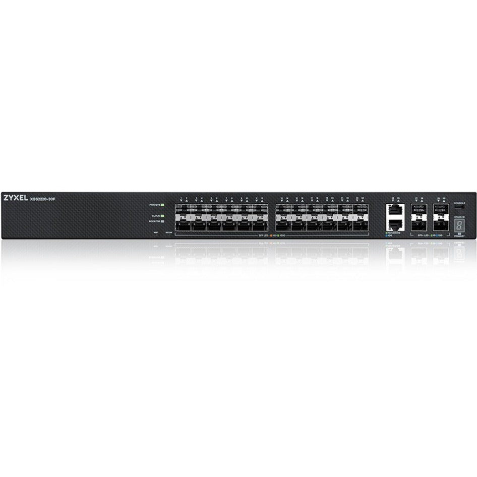 ZYXEL 24-port SFP L3 Access Switch with 6 10G Uplink