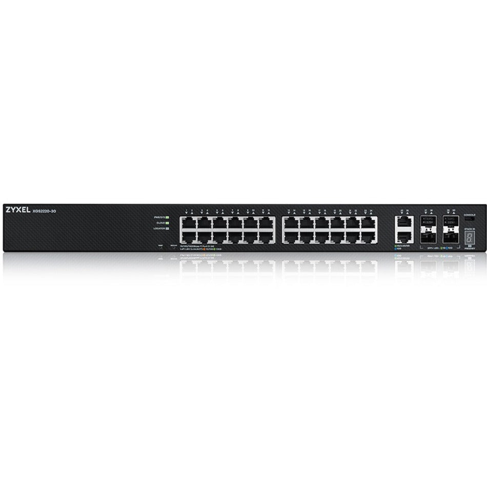 ZYXEL 24-port GbE L3 Access Switch with 6 10G Uplink