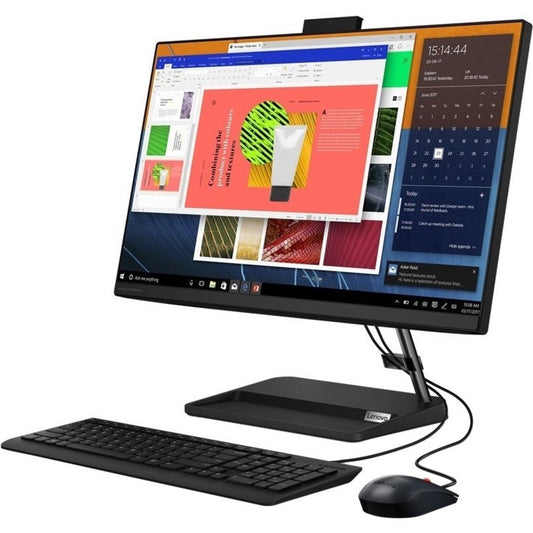 Lenovo IdeaCentre 3 24ALC6 F0G100SHUS All-in-One Computer - AMD Ryzen 5 7530U Hexa-core (6 Core) 2 GHz - 8 GB RAM DDR4 SDRAM - 512 GB M.2 PCI Express NVMe 4.0 x4 SSD - 23.8" Full HD 1920 x 1080 - Desktop - Black