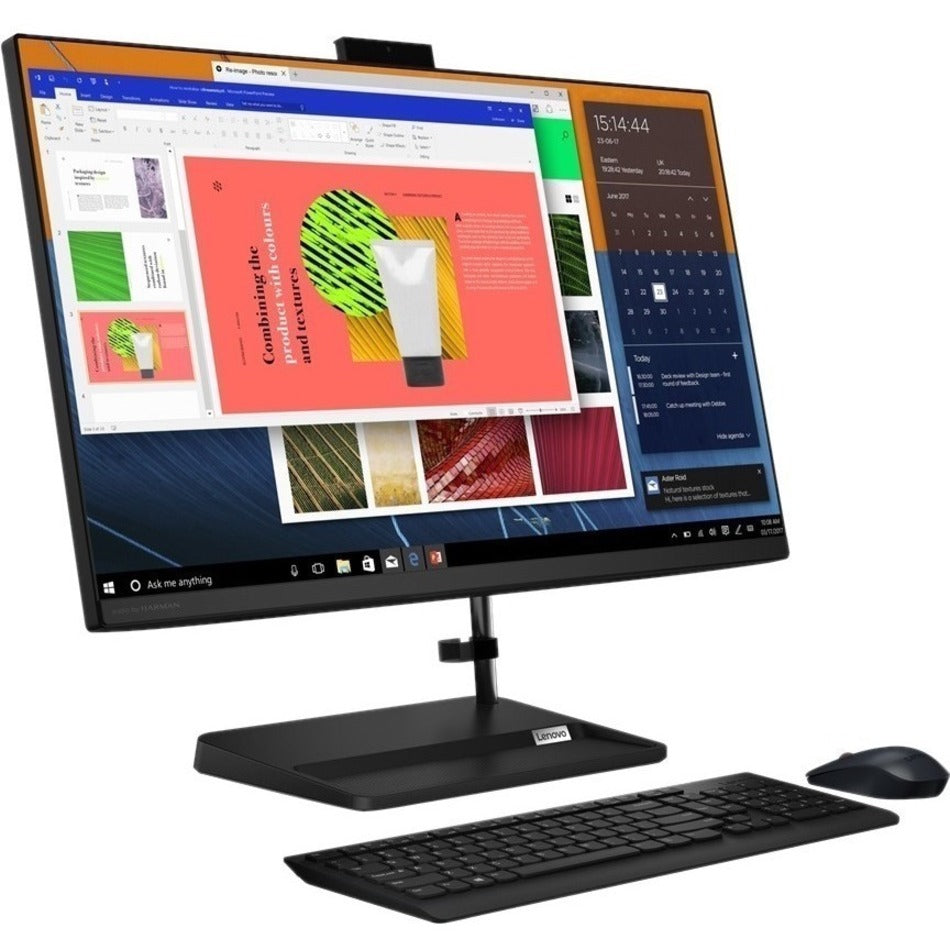 Lenovo IdeaCentre 3 24ALC6 F0G100SHUS All-in-One Computer - AMD Ryzen 5 7530U Hexa-core (6 Core) 2 GHz - 8 GB RAM DDR4 SDRAM - 512 GB M.2 PCI Express NVMe 4.0 x4 SSD - 23.8" Full HD 1920 x 1080 - Desktop - Black