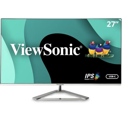 ViewSonic VX2776-4K-MHDU 27 Inch 4K IPS Monitor with Ultra HD Resolution 65W USB C HDR10 Content Support Thin Bezels HDMI and DisplayPort