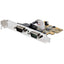 StarTech.com 2-Port PCI Express Serial Card Dual Port PCIe to RS232 (DB9) Serial Card 16C1050 UART COM Retention Windows & Linux