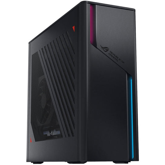 Asus ROG G22CH-DS766 Gaming Desktop Computer - Intel Core i7 13th Gen i7-13700F Hexadeca-core (16 Core) 2.10 GHz - 16 GB RAM DDR5 SDRAM - 1 TB M.2 PCI Express NVMe 4.0 SSD - Small Form Factor - Extreme Dark Gray