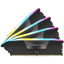 Corsair Vengeance RGB 192GB (4x48GB) DDR5 DRAM 5200MHz C38 Memory Kit - Black
