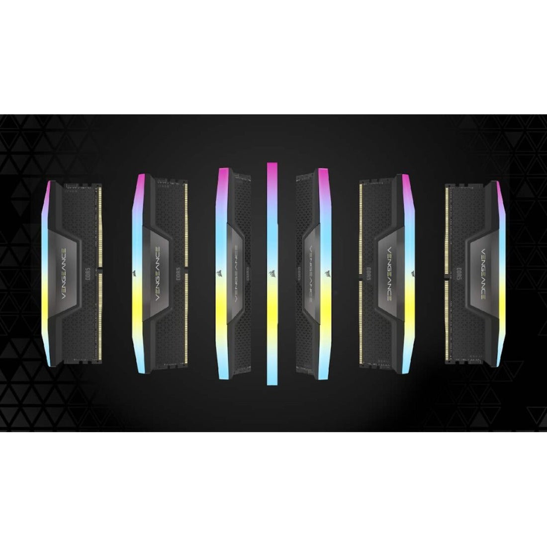 Corsair Vengeance RGB 192GB (4x48GB) DDR5 DRAM 5200MHz C38 Memory Kit - Black