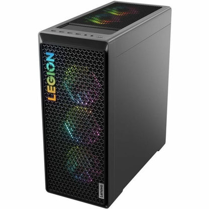 Lenovo Legion T7 34IRZ8 90V60009US Gaming Desktop Computer - Intel Core i7 13th Gen i7-13700KF Hexadeca-core (16 Core) 3.40 GHz - 32 GB RAM DDR5 SDRAM - 1 TB NVMe M.2 PCI Express PCI Express NVMe 4.0 x4 SSD - Tower - Storm Gray