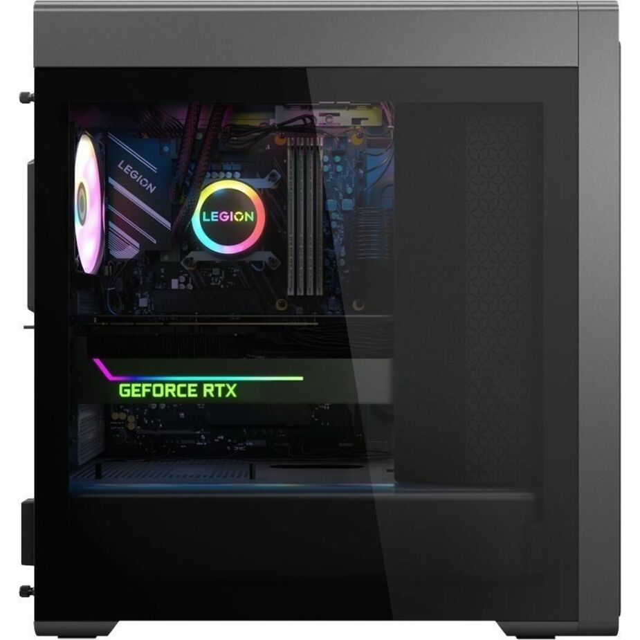 Lenovo Legion T7 34IRZ8 90V6000CUS Gaming Desktop Computer - Intel Core i9 13th Gen i9-13900KF Tetracosa-core (24 Core) 3 GHz - 32 GB RAM DDR5 SDRAM - 1 TB NVMe M.2 PCI Express PCI Express NVMe 4.0 x4 SSD - Tower - Storm Gray