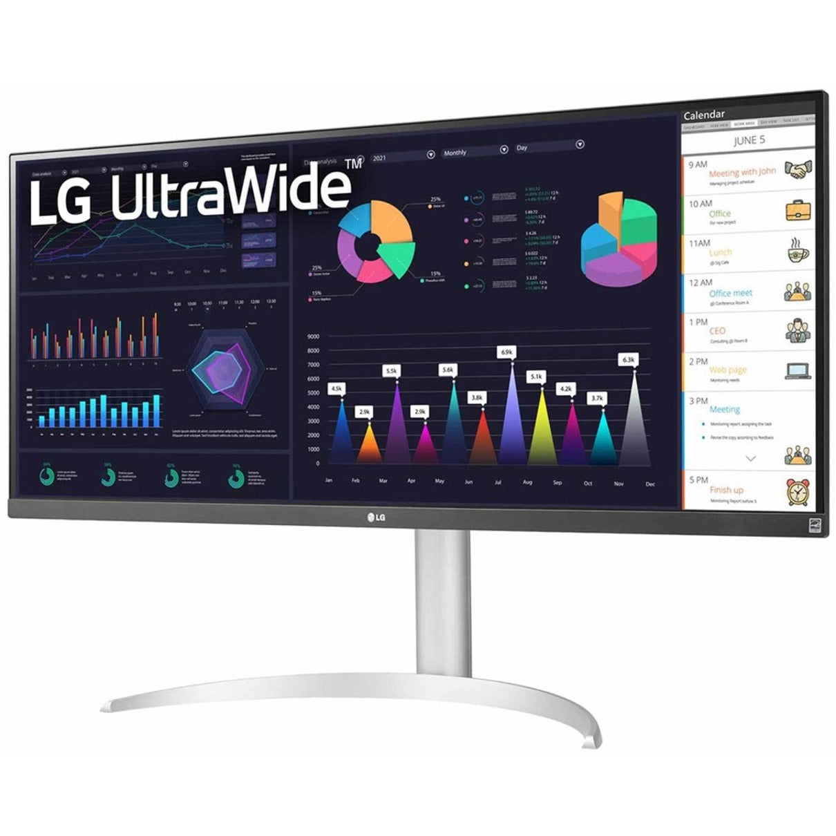 LG Ultrawide 34WQ650-W 34" UW-UXGA LCD Monitor - 21:9