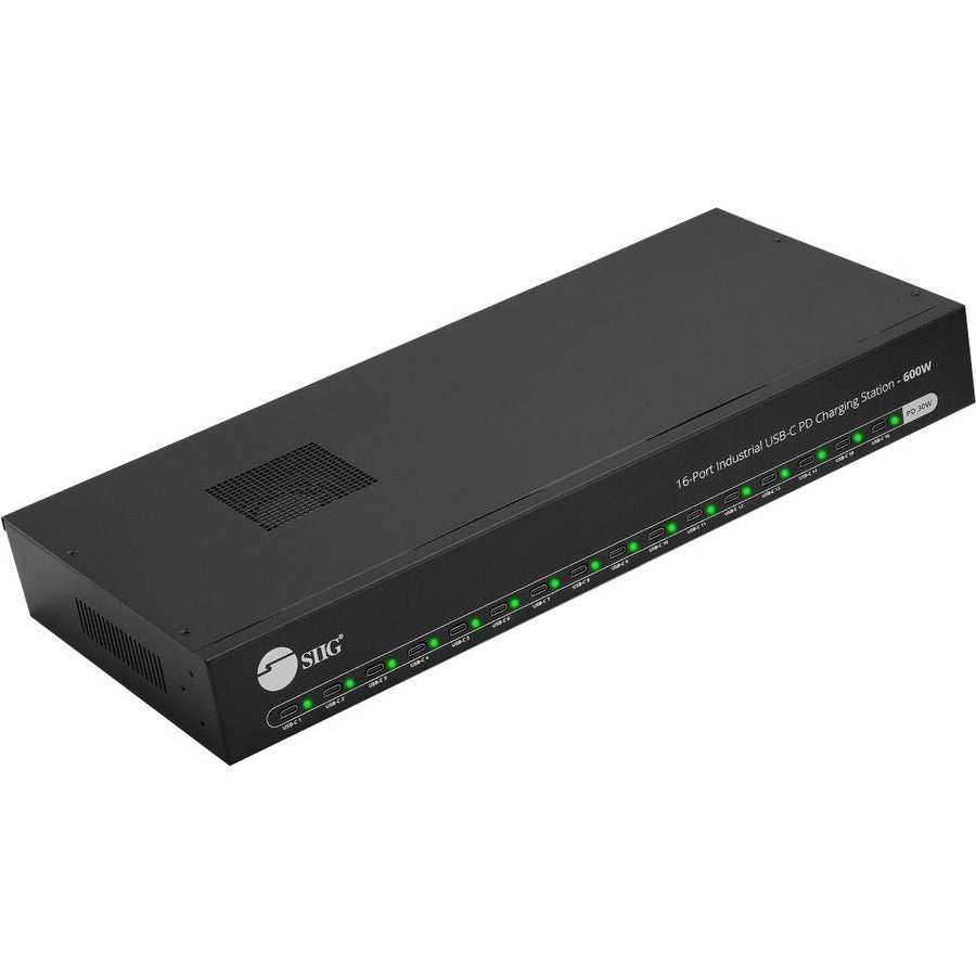 16-Port Industrial USB-C PD Charging Station - 600W