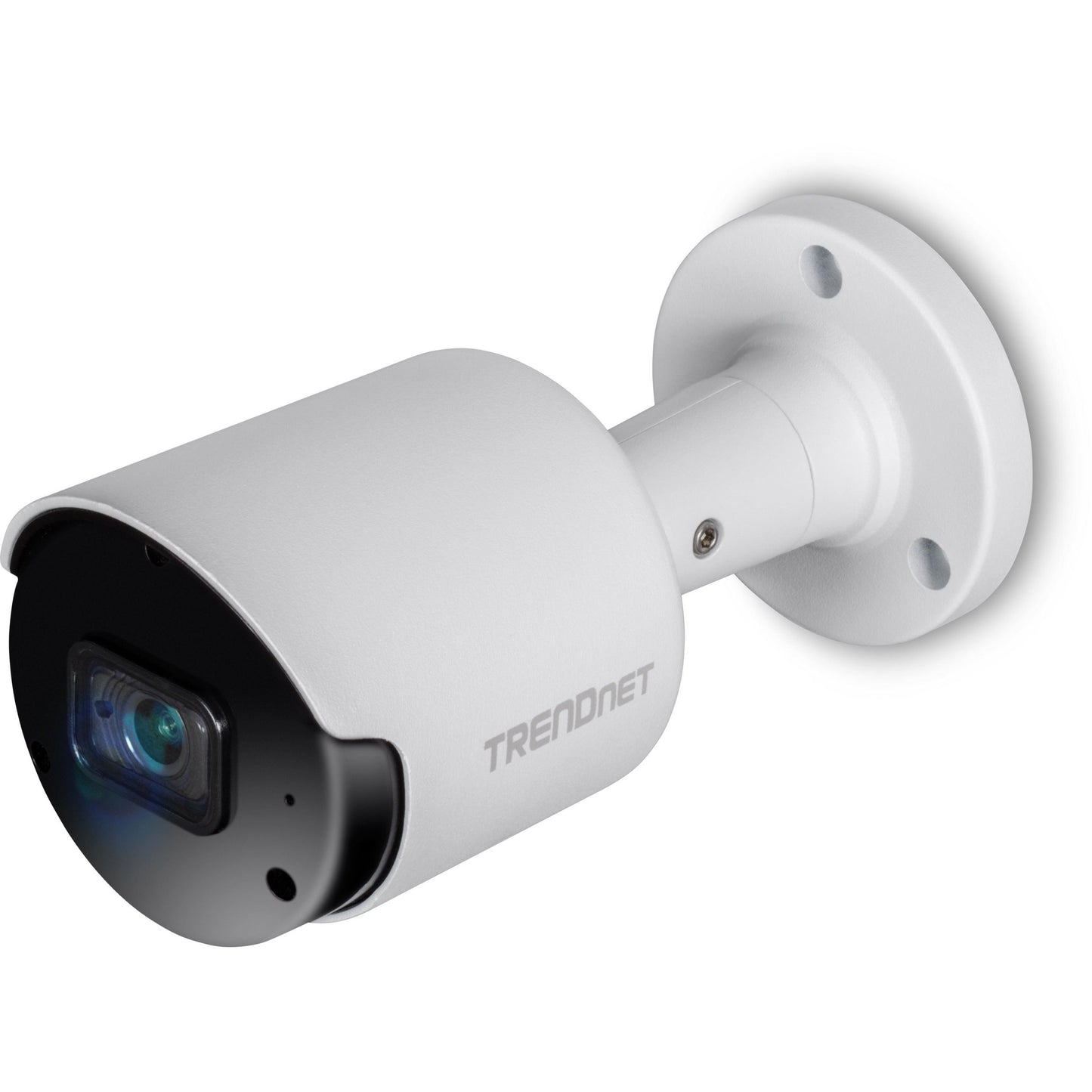 TRENDnet Indoor Outdoor 5MP H.265 PoE Bullet Network Camera IP66 Rated Housing IR Night Vision up to 30m (98 ft.) Security Surveillance Camera microSD Card Slot (up to 256GB) White TV-IP1514PI