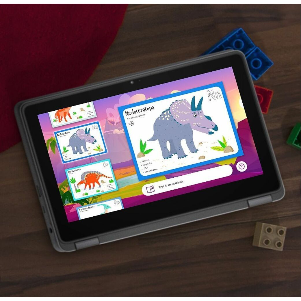 Dell Latitude 3000 3140 11.6" Convertible 2 in 1 Notebook - HD - 1366 x 768 - Intel N100 Quad-core (4 Core) - 4 GB Total RAM - 4 GB On-board Memory - 64 GB Flash Memory