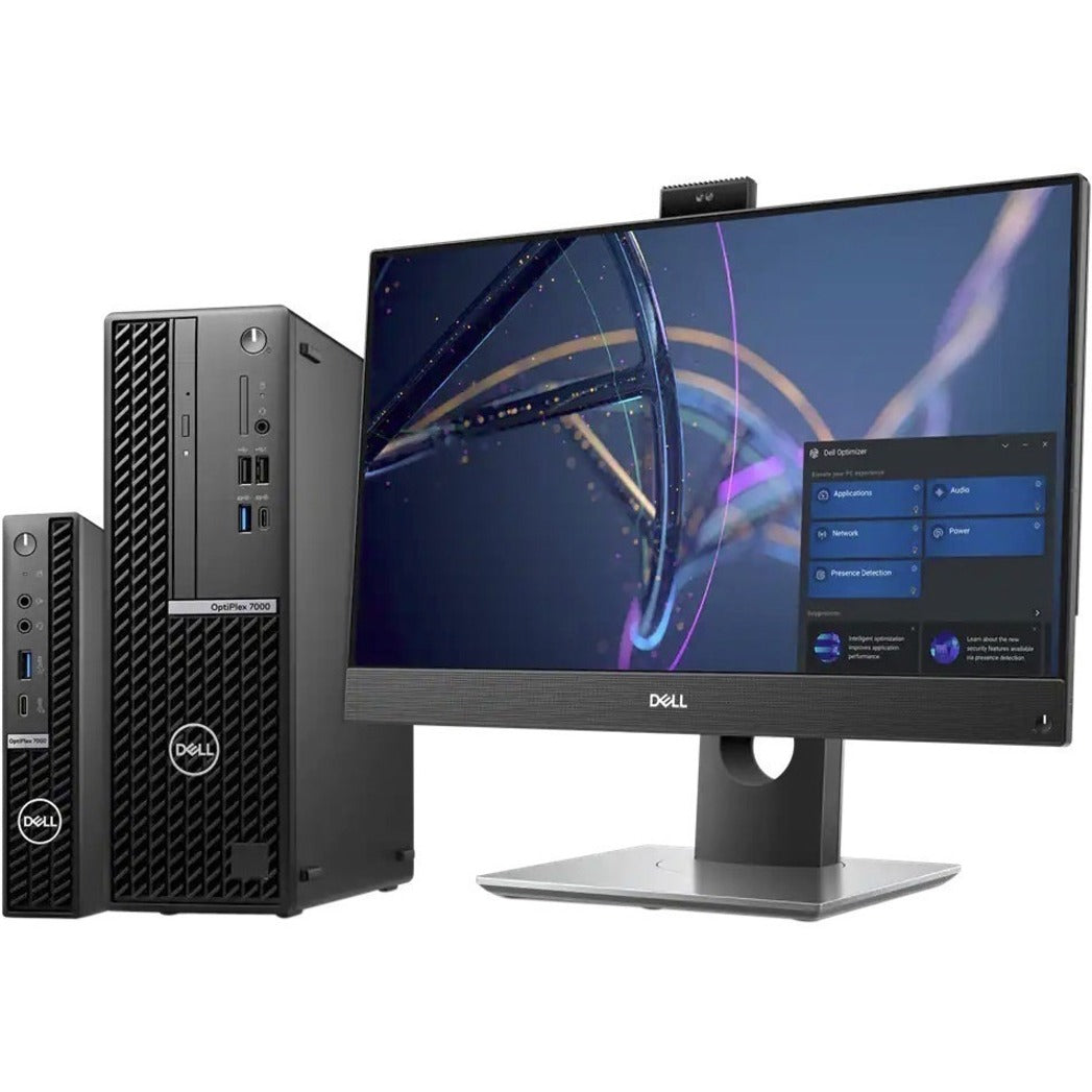 Dell OptiPlex 7000 7010 Plus Desktop Computer - Intel Core i7 13th Gen i7-13700 Hexadeca-core (16 Core) 2.10 GHz - 16 GB RAM DDR5 SDRAM - 512 GB M.2 PCI Express NVMe SSD - Small Form Factor - Black