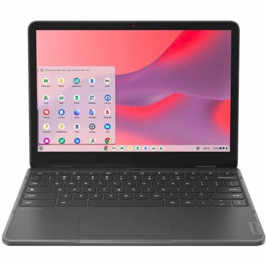 Lenovo 500e Yoga Chromebook Gen 4 82W4000AUS 12.2" Touchscreen Convertible 2 in 1 Chromebook - WUXGA - 1920 x 1200 - Intel N100 Quad-core (4 Core) - 4 GB Total RAM - 4 GB On-board Memory - 32 GB Flash Memory - Graphite Gray