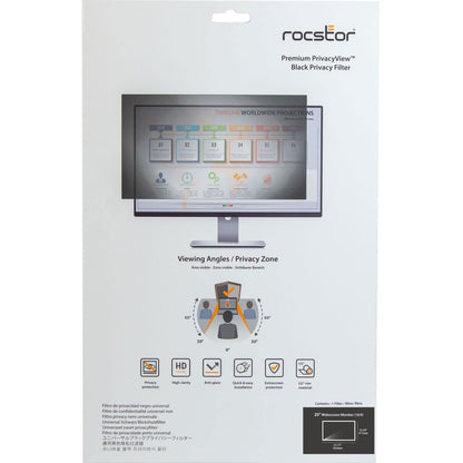 Rocstor Privacyview Privacy Screen Filter Black Glossy Matte
