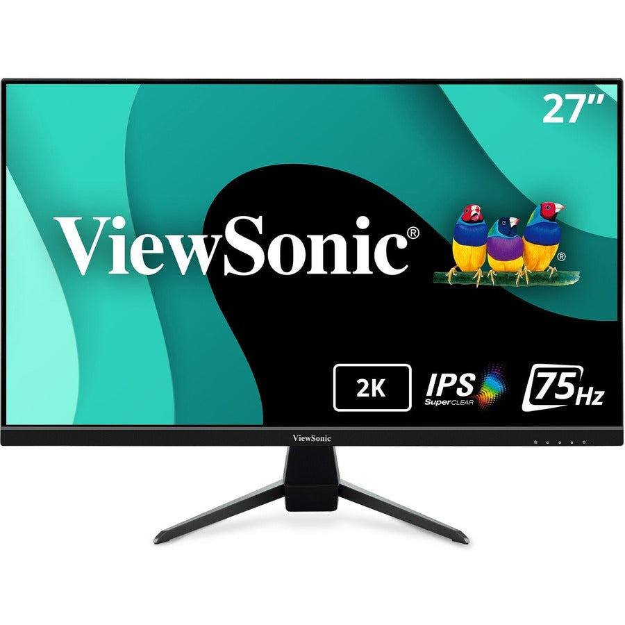 ViewSonic VX2767U-2K 27 Inch 1440p IPS Monitor with 65W USB C HDR10 Content Support Ultra-Thin Bezels Eye Care HDMI and DP input