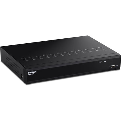 TRENDnet 8-Channel UHD PoE NVR TV-NVR1508 H.264/H.265 4K (8MP) Up to 12TB Storage (HDD Not Included) Supports one 4K Camera Channel 56W PoE Power Budget Rackmount Design 240fps Black