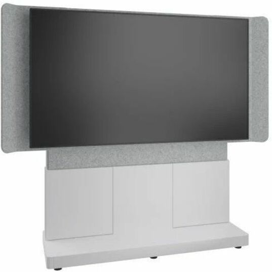 Middle Atlantic 66in Forum Free-Standing Display Stand for Single 70-75in Display - Light Finish