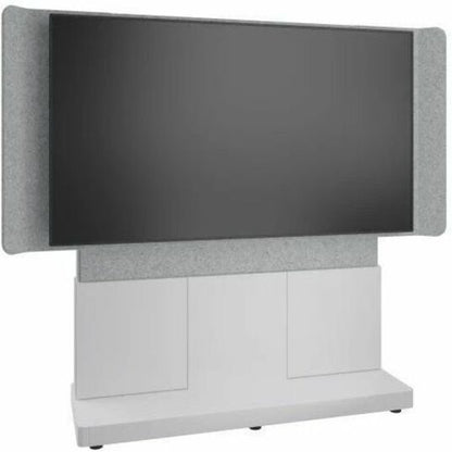 Middle Atlantic 66in Forum Free-Standing Display Stand for Single 70-75in Display - Light Finish