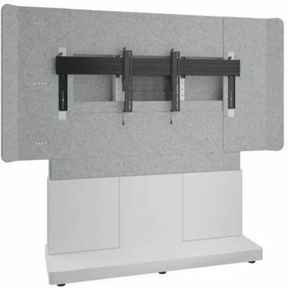 Middle Atlantic 66in Forum Free-Standing Display Stand for Single 70-75in Display - Light Finish
