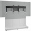 Middle Atlantic 66in Forum Free-Standing Display Stand for Single 70-75in Display - Light Finish