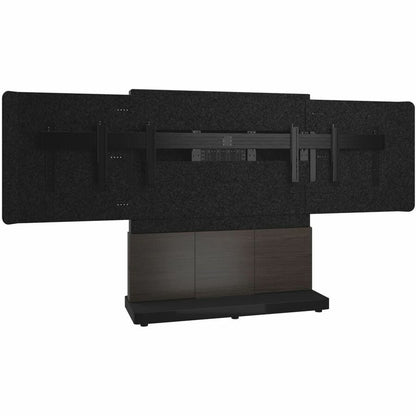 Middle Atlantic Forum Free-Standing 66" (3 Bay) Display Stand for (2) 50" to 55" Display Dark F