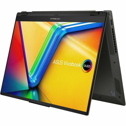 Asus Vivobook S 16 Flip OLED TN3604 TN3604YA-DS74T 16" Touchscreen Convertible Notebook - WUXGA - 1920 x 1200 - AMD Ryzen 7 7730U Octa-core (8 Core) - 8 GB Total RAM - 8 GB On-board Memory - 1 TB SSD - Midnight Black
