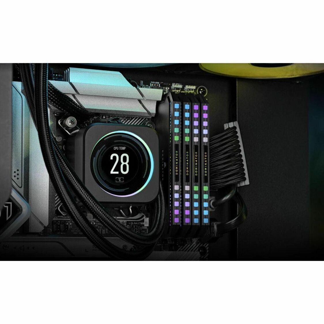 Corsair Dominator Platinum RGB 64GB (2x32GB) DDR5 DRAM 6600MT/s C32 Memory Kit - Black
