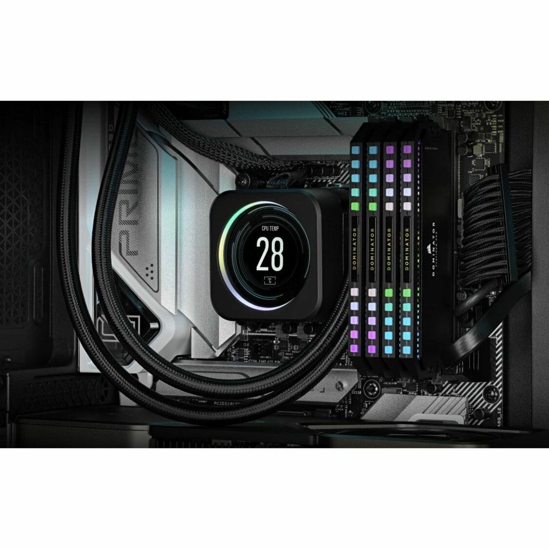Corsair Dominator Platinum RGB 64GB (2x32GB) DDR5 DRAM 6600MT/s C32 Memory Kit - Black