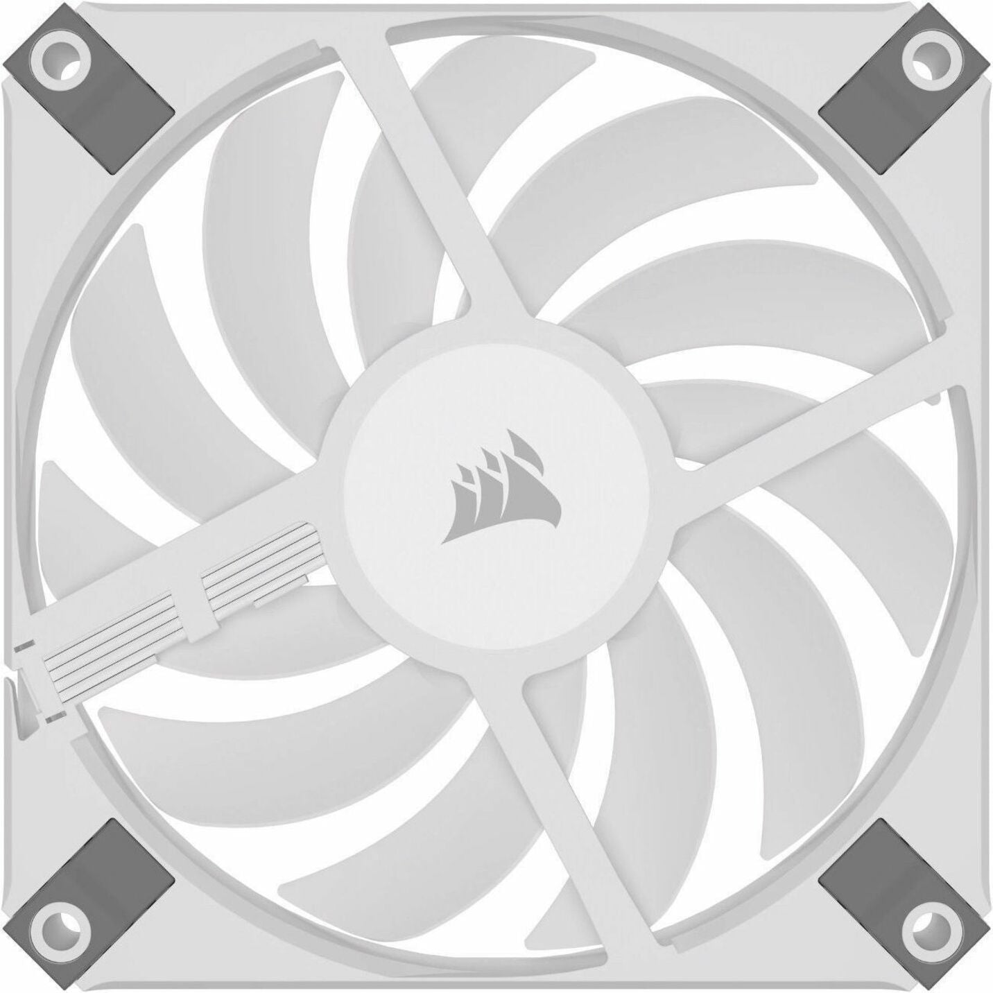 Corsair iCUE AF120 RGB SLIM 120mm PWM Fluid Dynamic Bearing Fan - White Twin Pack - 2 Pack