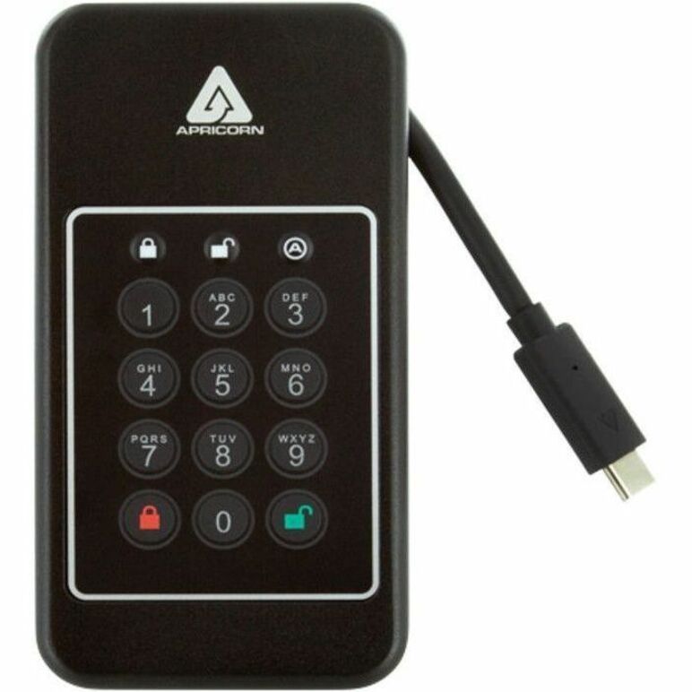 Apricorn Aegis NVX 2 TB Portable Rugged Solid State Drive - External - TAA Compliant