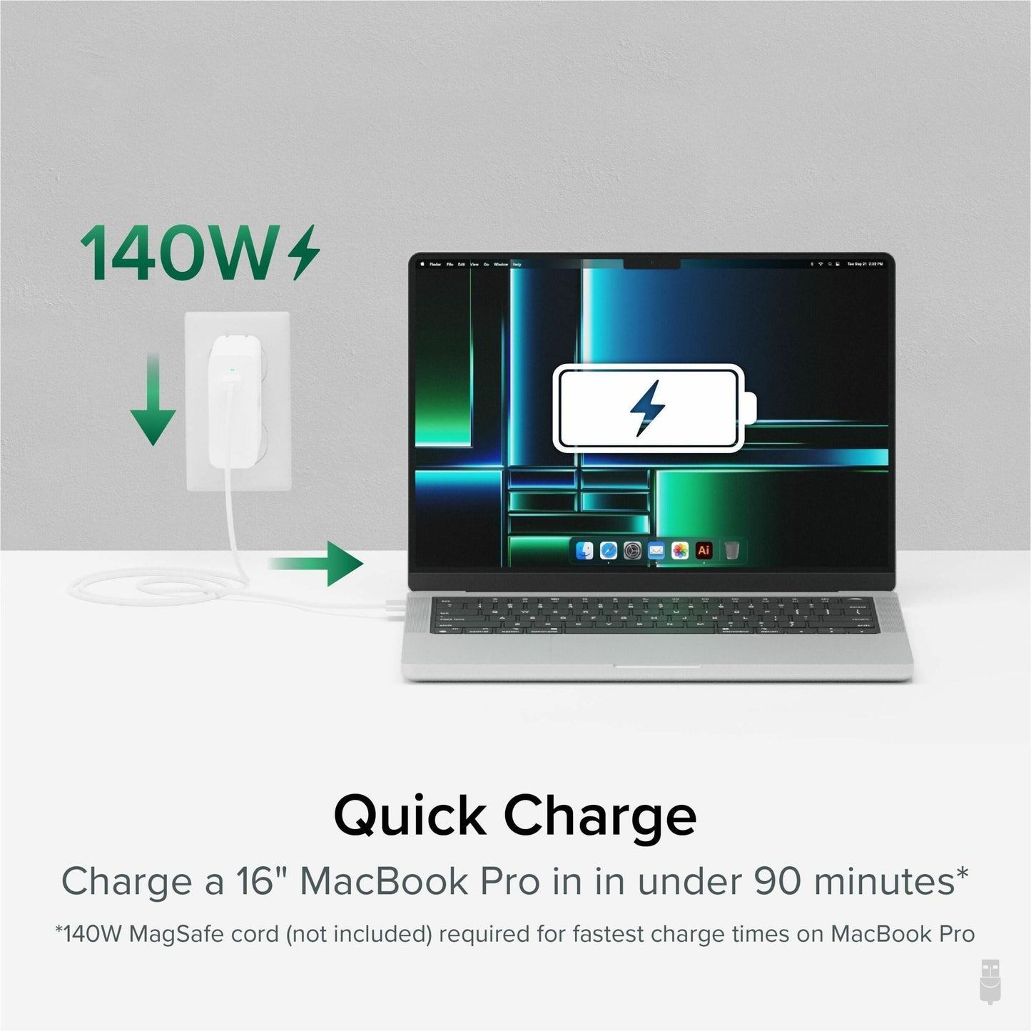 Plugable 140W USB C Charger GaN Wall Charger for Laptop PD 3.1 Power Adapter