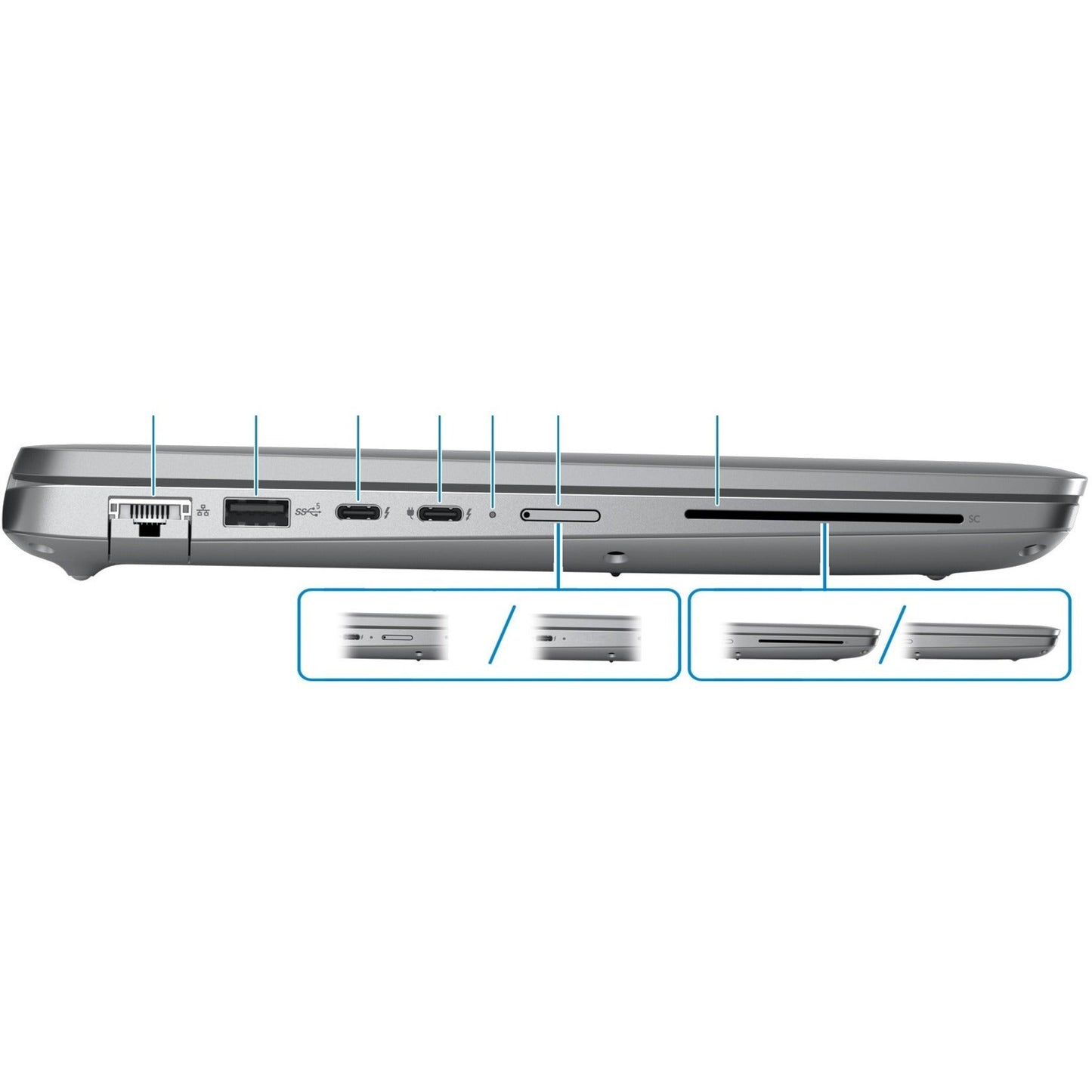 Dell Latitude 5540 15.6" Notebook - Full HD - 1920 x 1080 - Intel Core i7 13th Gen i7-1370P Tetradeca-core (14 Core) - 16 GB Total RAM - 512 GB SSD - Titan Gray