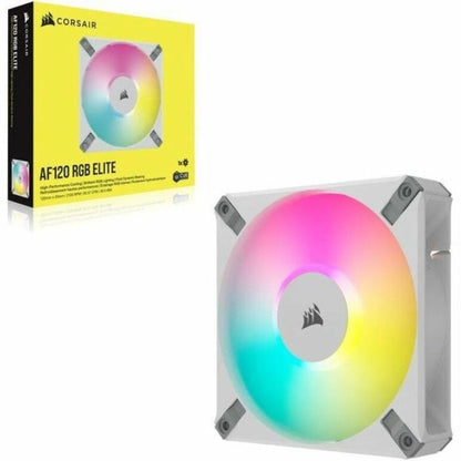 Corsair iCUE AF140 RGB ELITE 140mm PWM Fan - White - 1 Pack