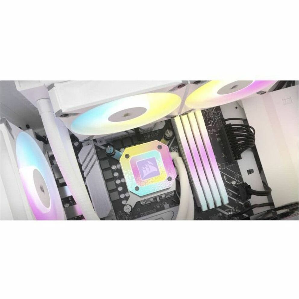 Corsair iCUE AF140 RGB ELITE 140mm PWM Dual Fan Kit - White - 2 Pack