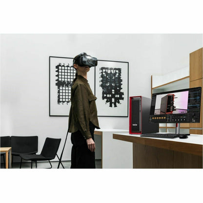 Lenovo ThinkStation 30GA0013US Workstation - Intel Xeon Deca-core (10 Core) w5-2445 - 32 GB DDR5 SDRAM RAM - 1 TB SSD - Tower