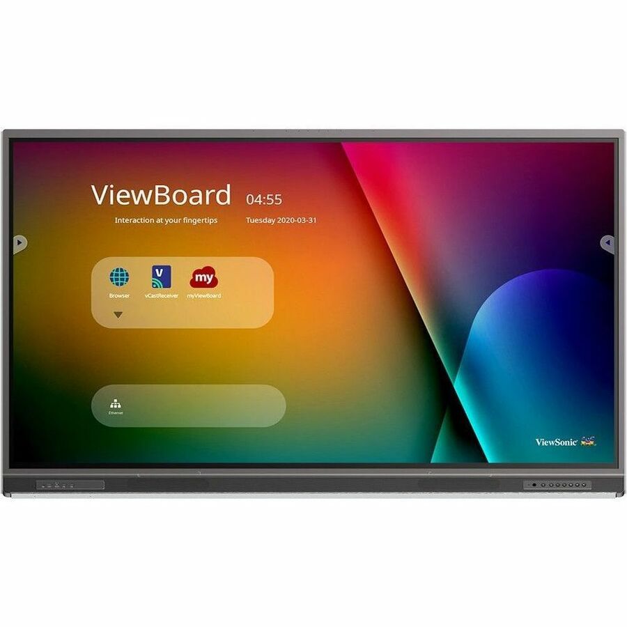 ViewSonic ViewBoard IFP7552-1CN - 4K Interactive Display with Integrated Software USB C RJ45 - 400 cd/m2 - 75"