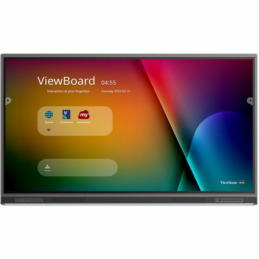 ViewSonic ViewBoard IFP8652-1CN - 4K Interactive Display with Integrated Software USB C RJ45 - 400 cd/m2 - 86"