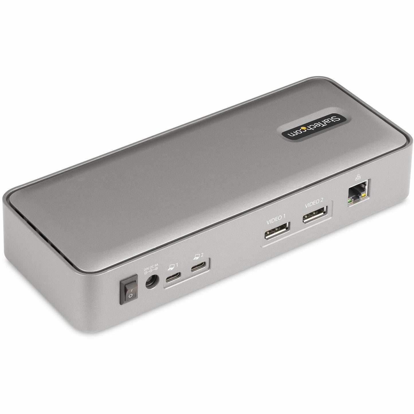 StarTech.com Dual-Laptop USB-C KVM Docking Station Dual Monitor 4K 60Hz DisplayPort KVM Dock 5x USB Hub GbE 90W/45W PD Windows/Mac